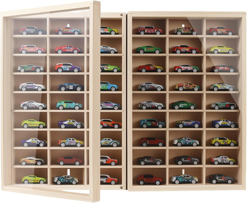Wooden wall mount display case - wooden,