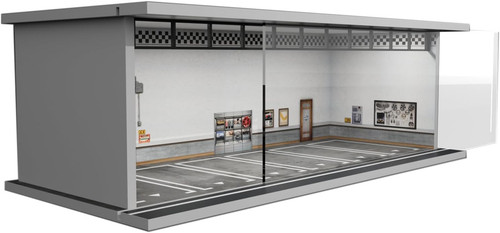 Diorama display case with - 1/64,