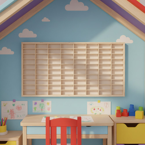 Wooden toy display - wooden,